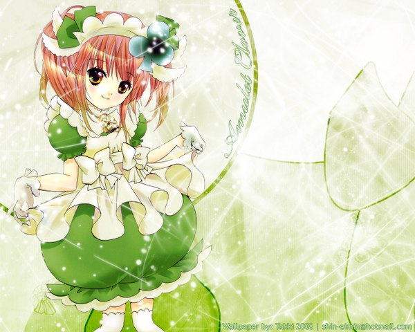 Anime picture 1280x1024 with shugo chara! green background tagme