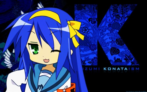 Anime picture 1680x1050 with suzumiya haruhi no yuutsu lucky star kyoto animation izumi konata wide image cosplay parody girl hare hare yukai