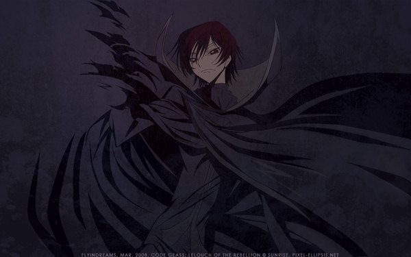 Anime picture 1920x1200 with code geass sunrise (studio) lelouch lamperouge highres wide image dark background