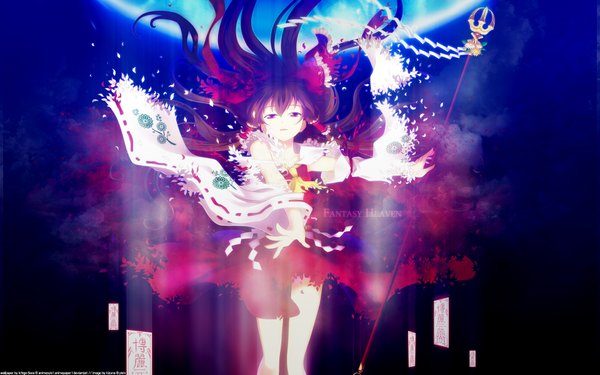 Anime picture 1920x1200 with touhou hakurei reimu highres wide image girl