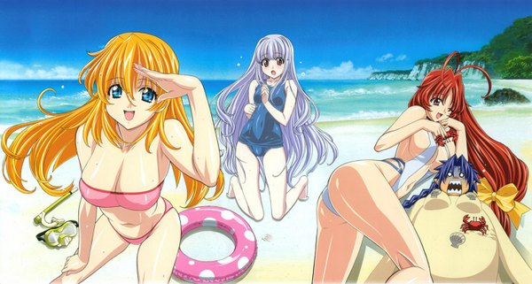 Anime picture 1400x751 with chrono crusade megami magazine gonzo azmaria hendric rosette christopher chrono light erotic wide image official art