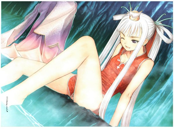 Anime picture 1690x1260 with shining (series) shining wind houmei tony taka light erotic girl