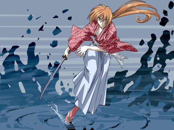 Anime picture 1600x1200 with rurouni kenshin himura kenshin tagme