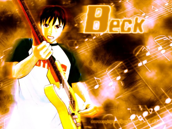 Anime picture 1024x768 with beck madhouse tanaka yukio guitar tagme