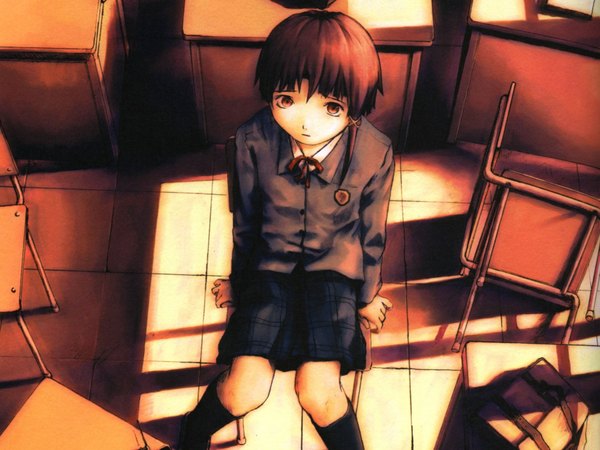 Anime picture 1920x1440 with serial experiments lain iwakura lain highres tagme