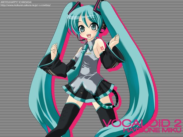 Anime picture 1600x1200 with vocaloid hatsune miku long hair girl tagme