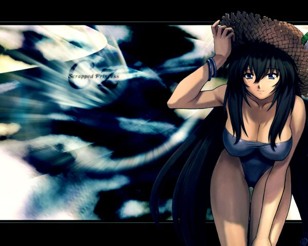 Anime picture 1280x1024 with scrapped princess studio bones cz light erotic swimsuit nakayohi mogudan yukinobu azumi