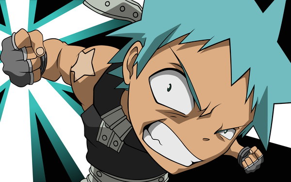 Anime picture 1920x1200 with soul eater studio bones black star highres wide image spiked hair tagme