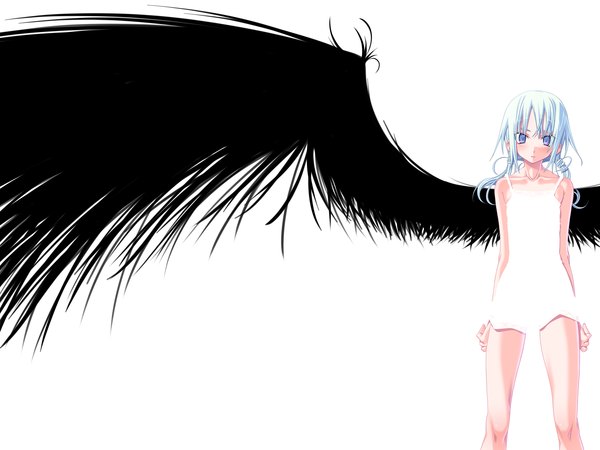 Anime picture 3846x2885 with pixiv sakuya tsuitachi highres white background wings