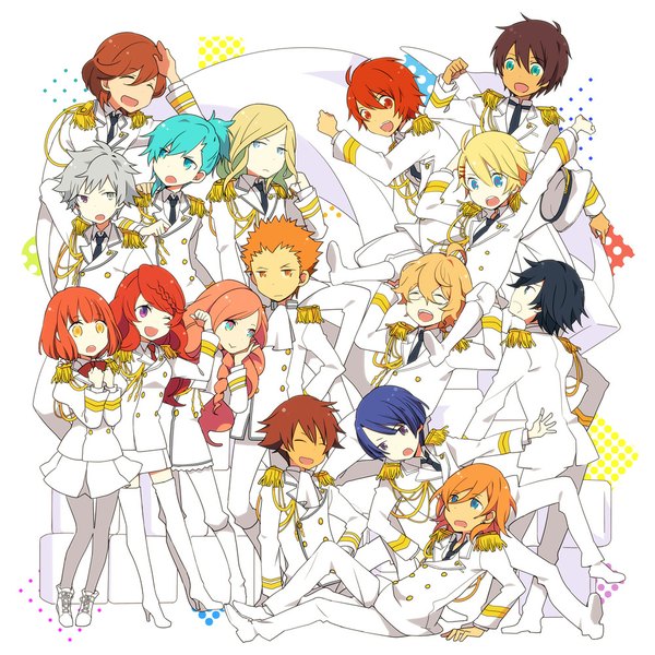 Anime picture 1000x1000 with uta no prince-sama a-1 pictures jinguji ren hijirikawa masato ichinose tokiya nanami haruka (uta no prince-sama) ittoki otoya kurusu shou shinomiya natsuki mikaze ai kurosaki ranmaru kotobuki reiji camus aijima cecil tsukimiya ringo shibuya tomochika hiyuga ryuuya saotome mitsuo masu yama (artist) long hair