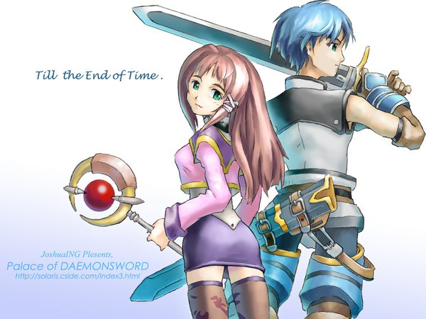 Anime picture 1024x768 with star ocean star ocean till the end of time sophia esteed tagme fayt leingod