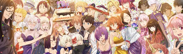 Anime picture 2029x600 with fate (series) fate/grand order fate/stay night fate/apocrypha koha-ace fate/extra fate/prototype artoria pendragon (all) saber jeanne d'arc (fate) (all) mash kyrielight jeanne d'arc alter (fate) scathach (fate) (all) nero claudius (fate) tamamo (fate) (all) scathach (fate) okita souji (fate) (all) saber alter jeanne d'arc (fate) nero claudius (fate/extra)