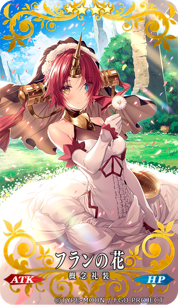 Anime picture 512x875 with fate (series) fate/grand order fate/apocrypha frankenstein's monster (fate) necomi (gussan) single tall image looking at viewer blush fringe short hair blue eyes bare shoulders holding yellow eyes pink hair sky cloud (clouds) outdoors horn (horns)