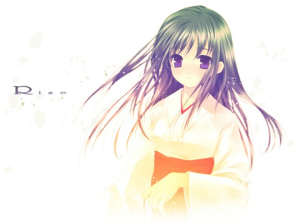 Anime picture 1024x768 with original touto seiro japanese clothes miko kimono