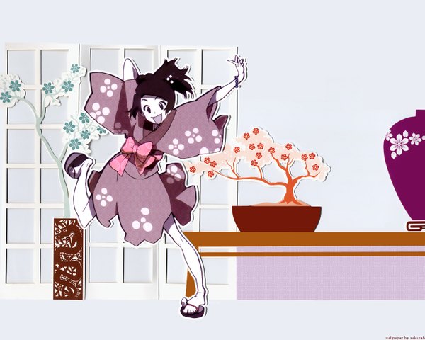 Anime picture 1280x1024 with samurai champloo fuu (samurai champloo) single japanese clothes girl yukata tagme
