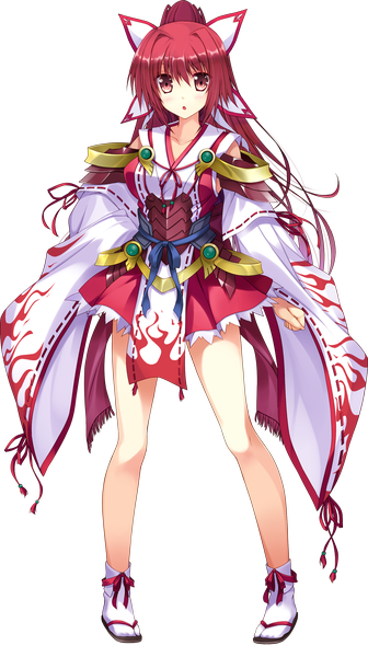 Anime picture 1009x1799 with koiken otome yasukuni akane tateha (marvelous grace) single long hair tall image looking at viewer blush open mouth red eyes ponytail red hair transparent background girl dress detached sleeves