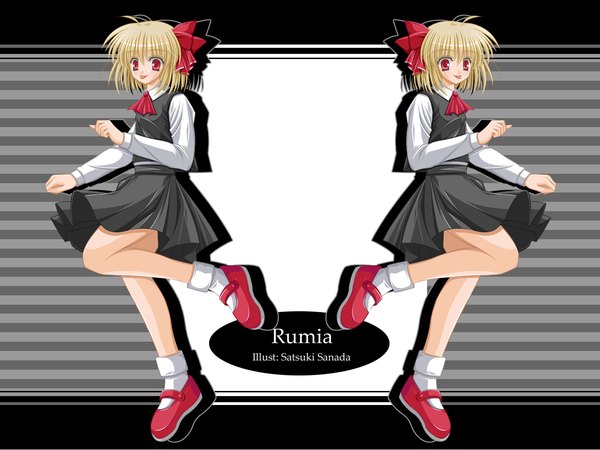 Anime picture 1280x960 with touhou rumia girl skirt skirt set tagme