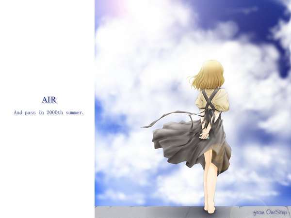 Anime picture 1024x768 with air key (studio) kamio misuzu visualart girl
