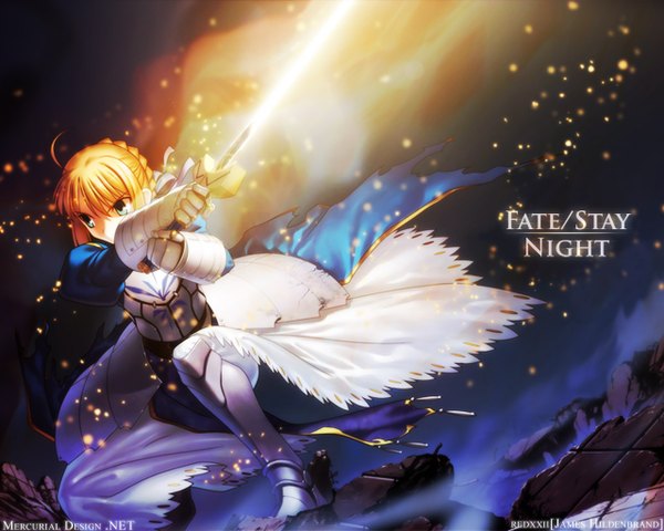 Anime picture 1280x1024 with fate (series) fate/stay night studio deen type-moon artoria pendragon (all) saber girl