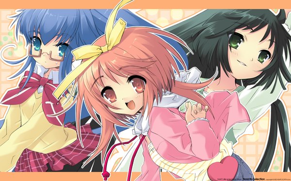 Anime picture 1920x1200 with nanatsuiro drops akihime sumomo yuuki nona yaeno nadeshiko itou noiji highres wide image