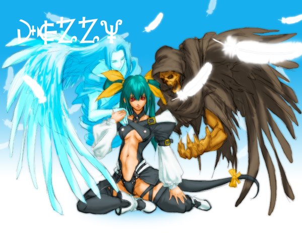 Anime picture 1280x1024 with guilty gear dizzy (guilty gear) center opening tagme