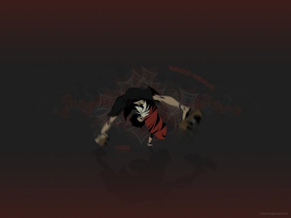 Anime picture 1600x1200 with samurai champloo mugen (samurai champloo) black background tagme