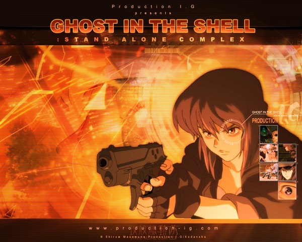 Anime picture 1280x1024 with ghost in the shell ghost in the shell: stand alone complex production i.g kusanagi motoko tagme
