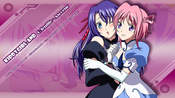 Anime picture 1920x1080 with kiddy grade gonzo q-feuille ascoeur highres wide image multiple girls girl 2 girls
