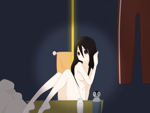 Anime picture 1600x1200 with sayonara zetsubou sensei shaft (studio) komori kiri light erotic tagme