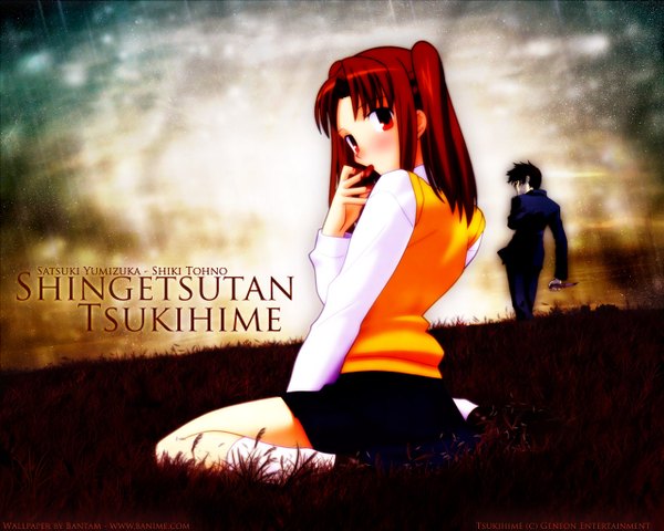 Anime picture 1280x1024 with shingetsutan tsukihime type-moon tohno shiki yumizuka satsuki tagme