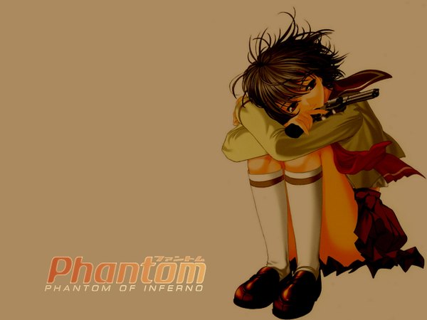 Anime picture 1280x960 with phantom of inferno nitroplus ein (phantom) girl uniform school uniform gun