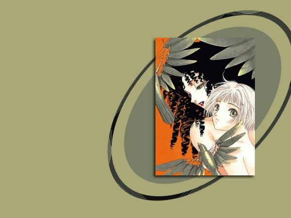 Anime picture 1024x768 with clover (manga) clamp suu (clover) oruha ora