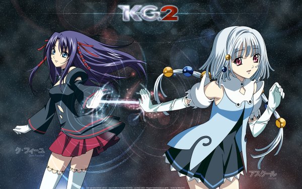 Anime picture 2560x1600 with kiddy grade gonzo q-feuille ascoeur highres wide image