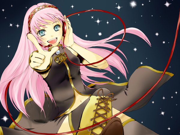 Anime picture 1600x1200 with vocaloid megurine luka girl tagme