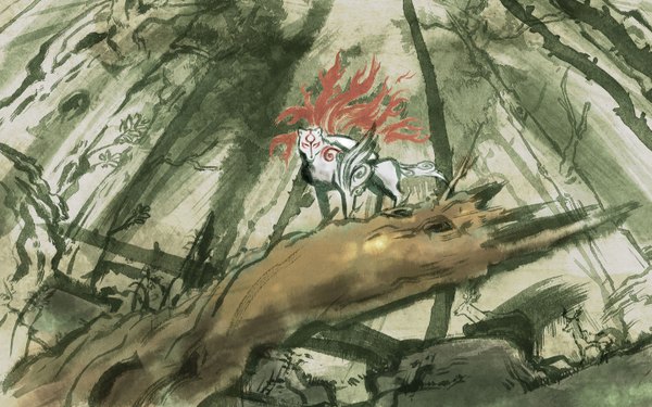 Anime picture 1440x900 with okami wide image tagme