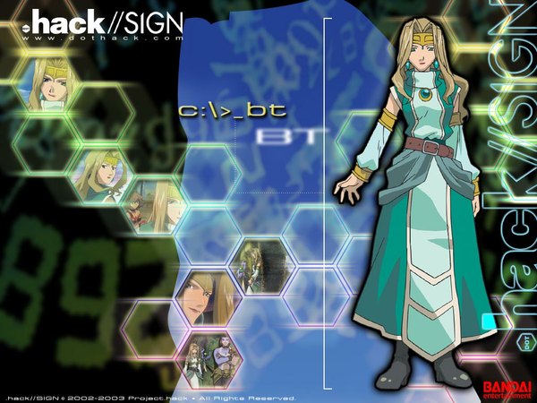 Anime picture 1024x768 with .hack// .hack//sign tagme bt