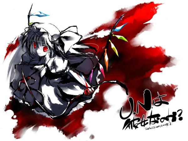Anime picture 1600x1200 with touhou flandre scarlet girl weapon laevatein (touhou) tagme