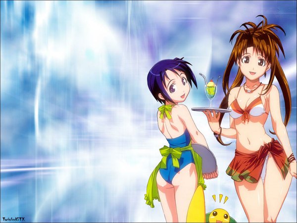 Anime picture 1024x768 with love hina narusegawa naru light erotic girl tagme