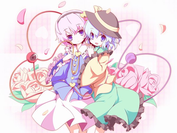 Anime picture 1600x1200 with touhou komeiji koishi komeiji satori machily wallpaper girl