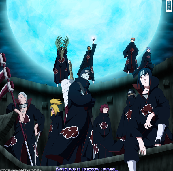 Anime picture 2577x2543 with naruto studio pierrot naruto (series) uchiha itachi uchiha obito tobi deidara sasori pain (naruto) konan hidan deva path hoshigaki kisame kakuzu zetsu iitheyahikodarkii long hair fringe highres short hair