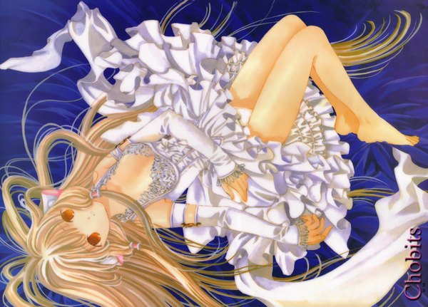 Anime picture 2065x1486 with chobits clamp chii highres light erotic girl