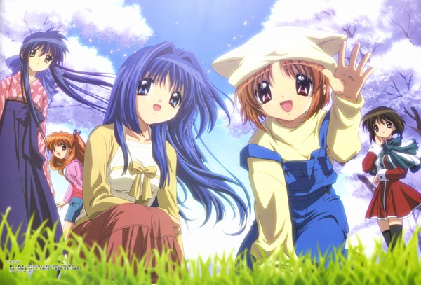 Anime picture 5885x4000 with kanon key (studio) tsukimiya ayu minase nayuki sawatari makoto kawasumi mai misaka shiori highres girl