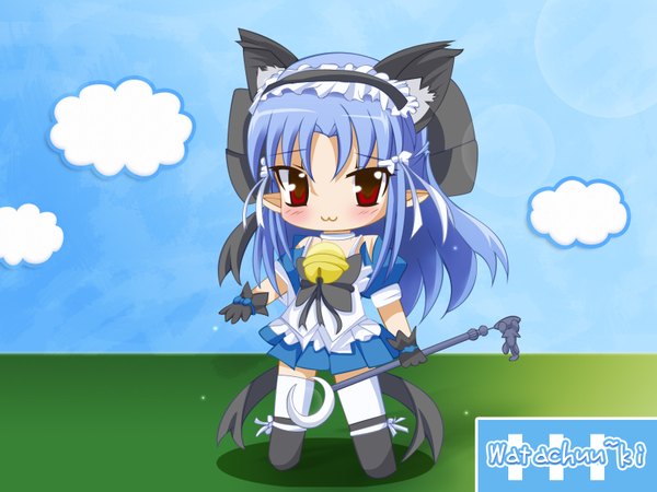 Anime picture 1600x1200 with animal ears cat girl :3 girl tagme