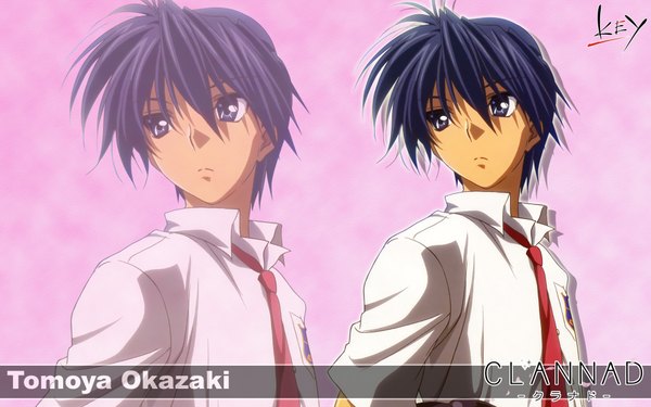 Anime picture 1920x1200 with clannad key (studio) okazaki tomoya highres wide image