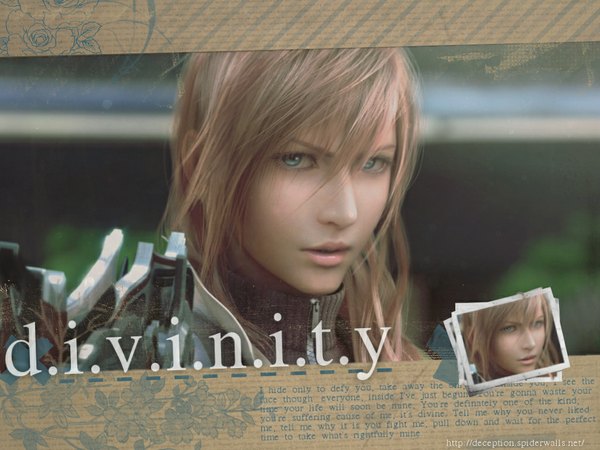 Anime picture 1024x768 with final fantasy final fantasy xiii square enix lightning farron realistic