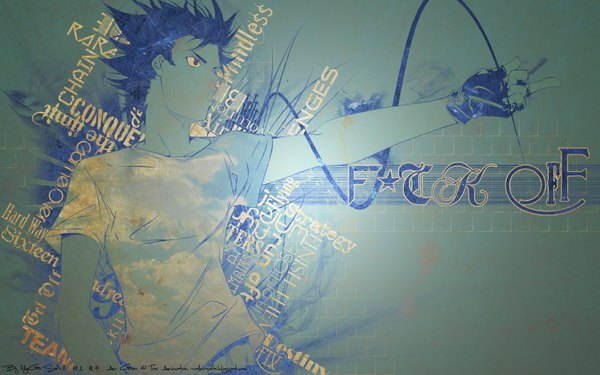 Anime picture 1920x1200 with air gear toei animation minami itsuki highres wide image blue background gloves