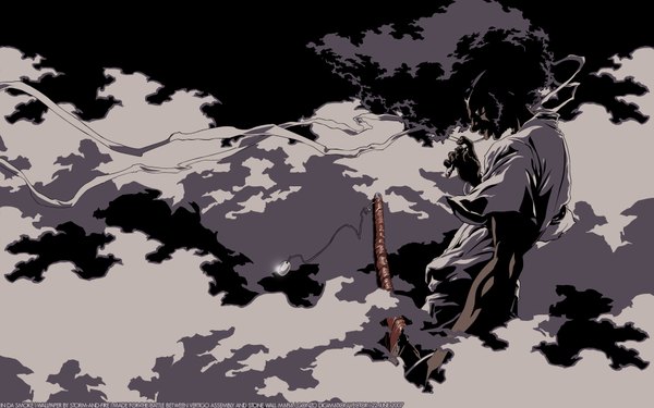 Anime picture 1920x1200 with afro samurai highres wide image vector