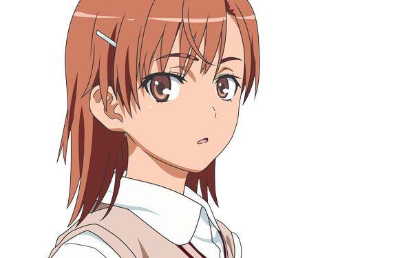 Anime picture 3840x2400 with to aru kagaku no railgun j.c. staff misaka mikoto single highres wide image close-up transparent background vector girl
