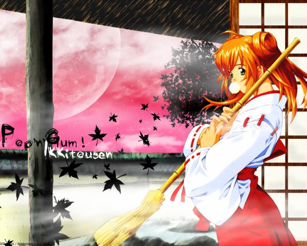 Anime picture 1280x1024 with ikkitousen sonsaku hakufu japanese clothes miko tagme