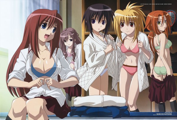 Anime picture 5932x4030 with bamboo blade azuma satori highres light erotic girl